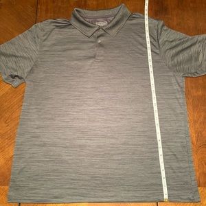 Mens’ Gray Van Heusen Polo Shirt (Size: XXL)